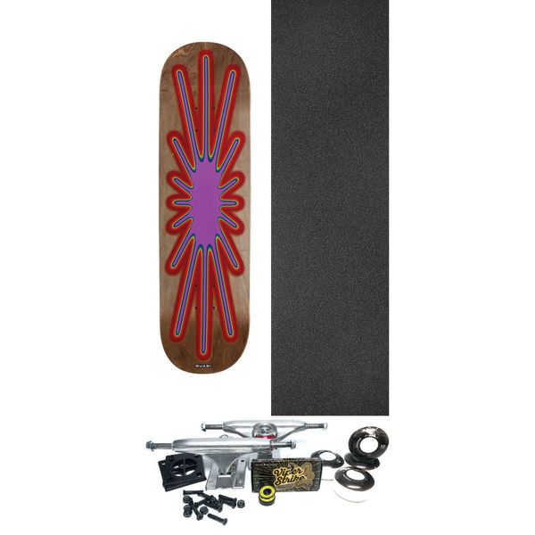 Quasi Skateboards Blast Brown Skateboard Deck - 8.5" x 32.125" - Complete Skateboard Bundle